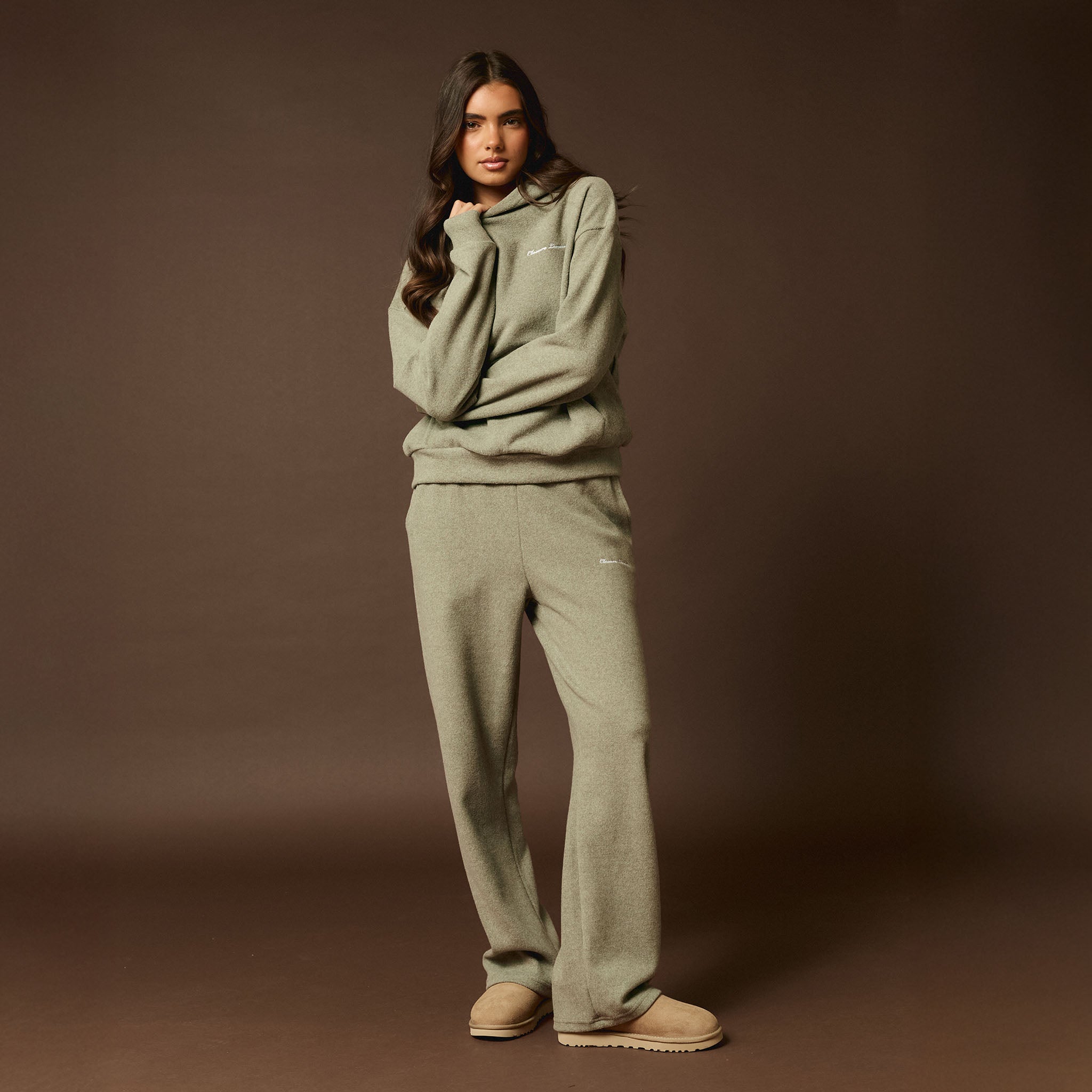 Soft Knit Tracksuit I Dark Olive