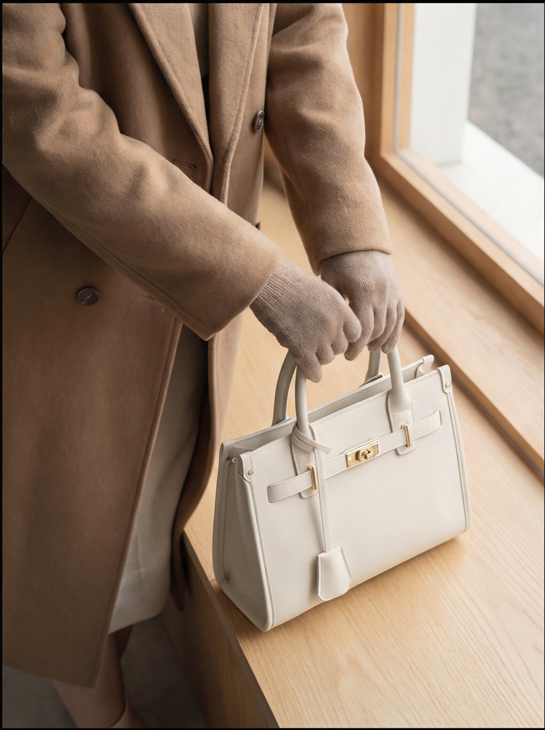 Liorah | Bolso grande de piel vegana con cartera 