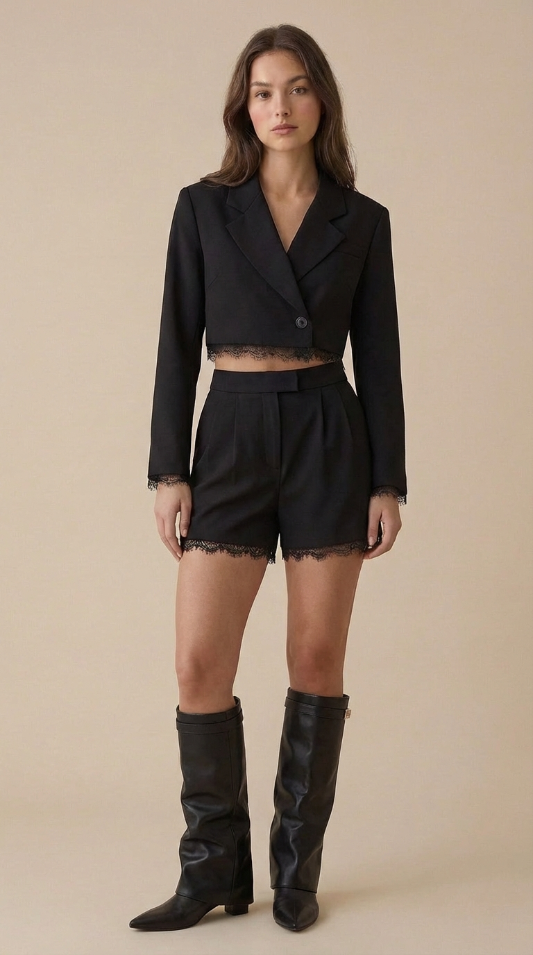 Conjunto Encaje Noir