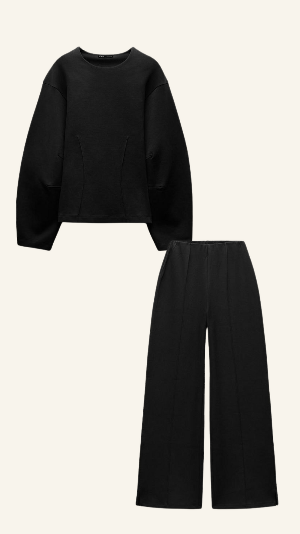 Elina | Chique Dames Lounge Set – Oversized Top & Wijde Broek